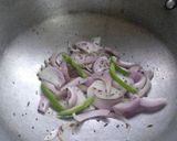 A picture of step 3 of Palak chana dal.