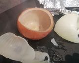 Une image de l'étape 4 de Oignons à la carbonara.