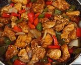 Foto del paso 7 de la receta Pollo agridulce 🍗 con fideos de arroz 🍜