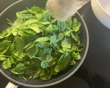 A picture of step 3 of Sautéed spinach.