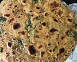 A picture of step 6 of Methi ajwain thepla.