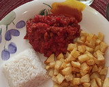 Foto del paso 5 de la receta: Arroz con papas fritas y salsa de carne 🤤