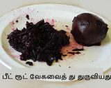 பீட் ரூட் தோசை ரெசிபி ஸ்டேப் 2 புகைப்படம்