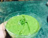 A picture of step 4 of Kairi ki hari chutney.