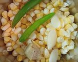 A picture of step 1 of Corn pudina pakoda.