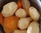 A picture of step 1 of Beef Chemsha with Mashed Butternut and Potatoes.