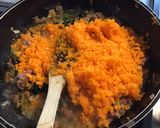 Une image de l'étape 10 de Courge butternut farcie porc épinards carotte violette et mozzarella di buffala.