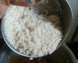 A picture of step 5 of Veg Pulav with Fruit Raita.