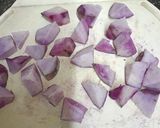 A picture of step 1 of Purple Yam, Paneer & Green Peas Chat.