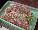 Foto del paso 2 de la receta: Entrecot a la plancha con papas arrugas y ensalada de cebolla y pimientos asados