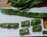 Süßsauer eingelegte Stangenbohnen Rezeptschritt 1 Foto