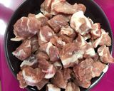 A picture of step 1 of Meat in Sauce (Pressure Cooker).