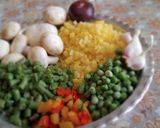 عکس مرحله 1 از دستور کتلت لوبیا سبز