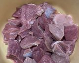 A picture of step 1 of Tawa Beef behari boti.