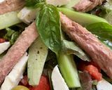 Foto del paso 3 de la receta: Ensalada de verduras, mozzarella y melva de Marisa