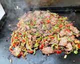 Une image de l'étape 19 de Bœuf sauté aux poivrons, oignons, tomate et gingembre.