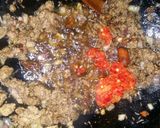 A picture of step 9 of Minced beef fried rice.