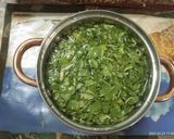 A picture of step 1 of Methi Pakora Curry.