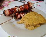 Foto del paso 3 de la receta: Pollito con Verduras en Brochettes con Reducción de Cítricos