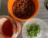 Foto del paso 1 de la receta: Hamburguesa de porotos y cebollita verde