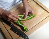 Foto del paso 1 de la receta: Mermelada de pimiento verde