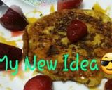 A picture of step 2 of Custard Pancakes with Chocolate Sprinklers.