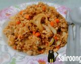 รูปขั้นตอนการทำที่ 6 ของ ข้าวผัดไข่ใส่ซีอิ้วดำ