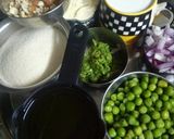 A picture of step 1 of Savory Methi Leaf Cake.