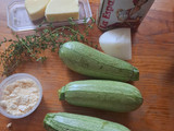 Calabacitas salteadas con queso parmesano
