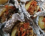 A picture of step 16 of Baked Potatoes Stuffed with Mushrooms, Chorizo, and Chipotle Cream.