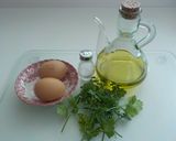 Foto del paso 1 de la receta Tortilla de julivert (perejil)