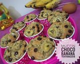 Foto langkah ke 6 dari resep Choco banana muffin no mixer.
