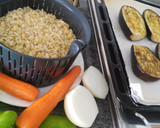 Foto del paso 3 de la receta: Berenjenas rellenas de trigo tierno con verduritas