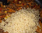 A picture of step 4 of Pearl Couscous (Plomb) Stir fry.
