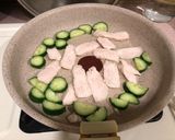 鵝油炒雞胸肉佐栗子小黃瓜的食譜步驟3照片