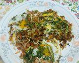 A picture of step 3 of Afghani breakfast.