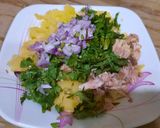 A picture of step 3 of Sandwich pakoray.