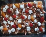 Une image de l'étape 3 de Crevettes, tomates cerises et feta.