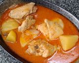 A picture of step 7 of Chicken Massaman Curry.