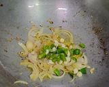 A picture of step 2 of Poi Saag and Potato Sabzi.
