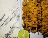 Foto langkah ke 6 dari resep Sate Usus Bumbu Rujak.