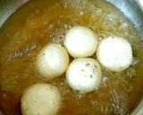 A picture of step 11 of Chocolate filled rasgulla in chilled custard.