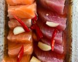 แซลมอล ทูน่า ดองซีอิ๊วญี่ปุ่น วิธีทำสูตร 1 รูป