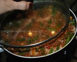 A picture of step 7 of Persian Loobia Polo (Green Bean Rice With Minced Beef) لوبیا پلو با گوشت چرخ کرده.