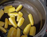 A picture of step 2 of Taro Masala Curry.