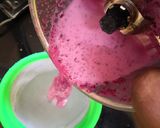 A picture of step 2 of Misti Dahi -beetroot flavoured.