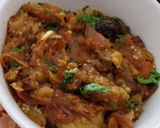 A picture of step 6 of Baigan Bharta.