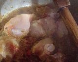 A picture of step 3 of Chicken Gobhi Alu.