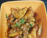 A picture of step 5 of Masala Idli.
