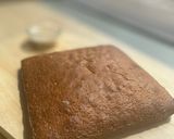 A picture of step 7 of Sweet tahini cake with tahini glaze.